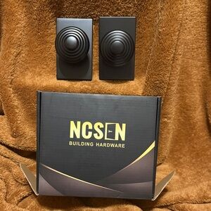 NCSN Black Door Knob Set NEW in Box